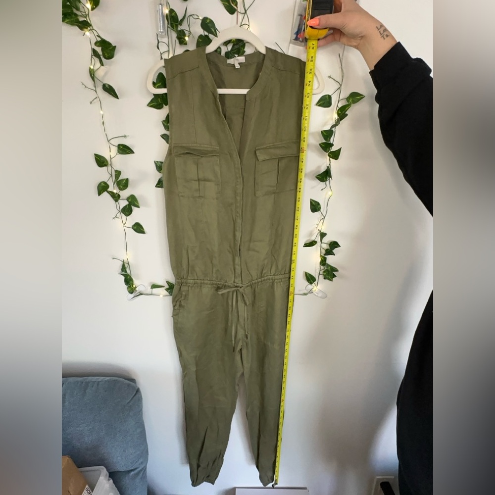 Joie Khaki Sleeveless Jumpsuit - Picture 7 of 7